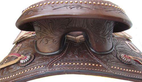 16" Circle S Argentina Cow Leather Treeless Horse Saddle - Medieval Replicas