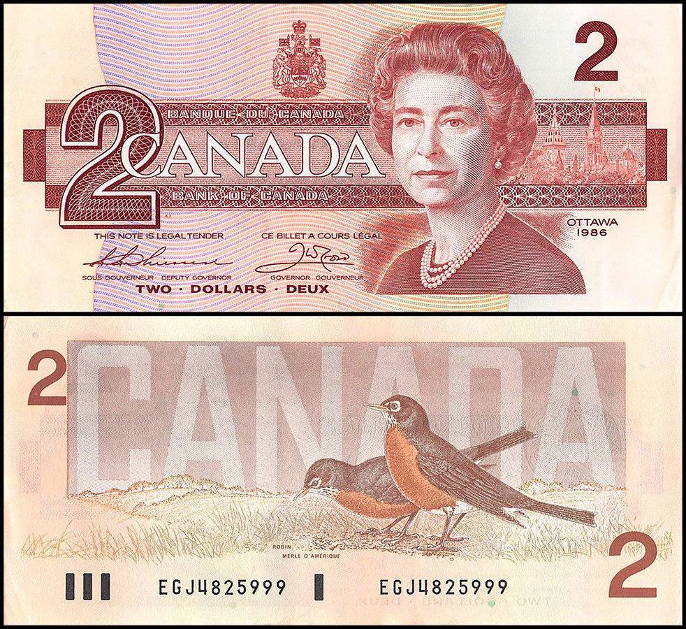 Canada 2 Dollars, 1986, P-94b, UNC, Queen Elizabeth II