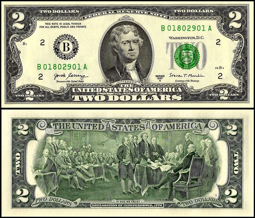 United States of America - USA 2 Dollars Banknote, 2017, P-W545, UNC