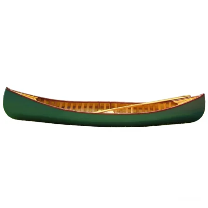 Green Canoe with Ribs Curved Bow