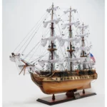 USS Constitution Large With Table Top Display Case