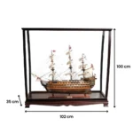 HMS Victory Midsize With Display Case