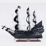Black Pearl Pirate Ship Large With Table Top Display Case