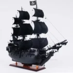 Black Pearl Pirate Ship Large With Table Top Display Case