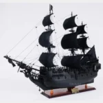 Black Pearl Pirate Ship Large With Floor Display Case