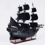 Black Pearl Pirate Ship Midsize With Display Case Front Open