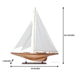 Endeavour 40 Inch Sailboat Model