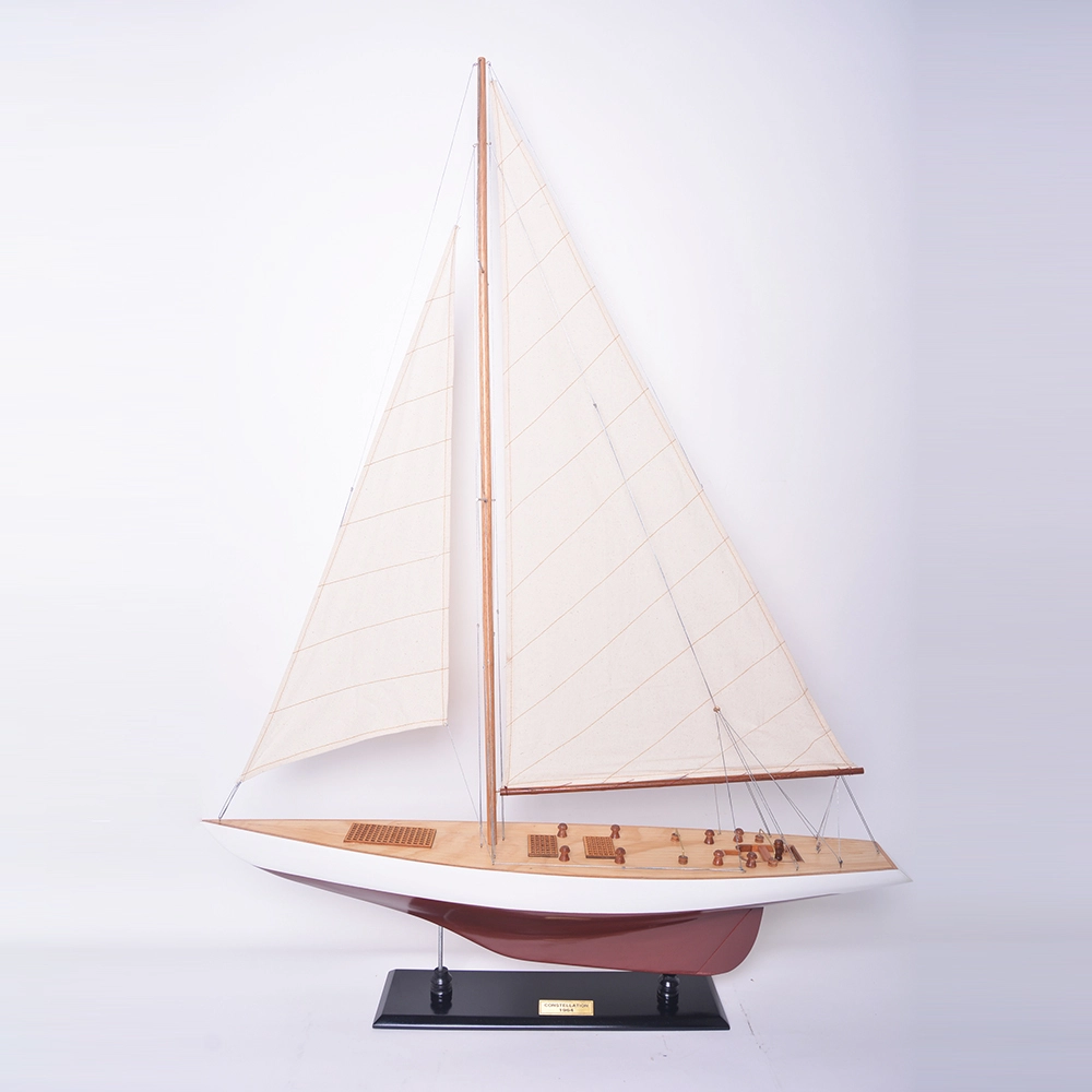 Y099-USS-CONSTELLATION-PAINTED-LARGE-SAILBOAT-SCHOONER-YACHT-MODEL-32-INCHES-LONG-L01.webp Constellation Painted Large Sailboat Schooner Yacht Model 32 Inches Long
