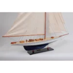 Defender Painted Large Sailboat Schooner Yacht Model 31 Inches Long