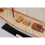Defender Painted Large Sailboat Schooner Yacht Model 31 Inches Long