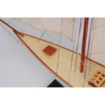 Defender Painted Large Sailboat Schooner Yacht Model 31 Inches Long