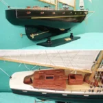 Bluenose Model Ship II New Painted Sailboat Schooner Yacht Model 33 Inches Long