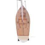 Columbia Painted Large Sailboat Schooner Yacht Model 24 Inches Long