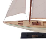 Columbia Painted Large Sailboat Schooner Yacht Model 24 Inches Long