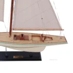 Columbia Painted Large Sailboat Schooner Yacht Model 24 Inches Long