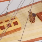 Defender painted Medium Sailboat Schooner Yacht Model 24 Inches Long