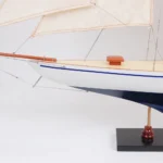 Defender painted Medium Sailboat Schooner Yacht Model 24 Inches Long