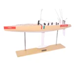 Luna Rossa Painted Medium Sailboat Schooner Yacht Model