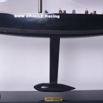 BMW Oracle Painted Medium Sailboat Schooner Yacht Model 31 Inches Long