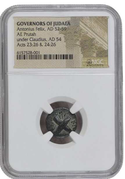 Antonius Felix, Roman Prefect of Judaea Under Claudius, 52-59 CE (NGC slab)(HG) — image 1