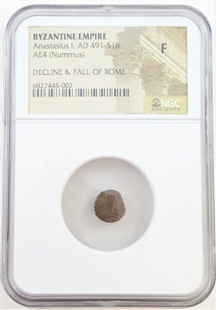Roman Bronze AE4 of Anastasius NGC(F)
