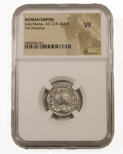 Julia Maesa Silver Denarius NGC Certified Slab(VF)