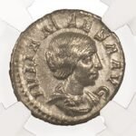 Julia Maesa Silver Denarius NGC Certified Slab(XF)