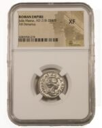 Julia Maesa Silver Denarius NGC Certified Slab(XF)