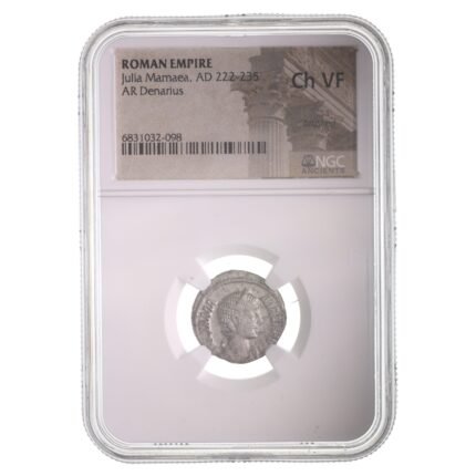 Roman Empire, Julia Mamaea (died 235 CE), Denarius NGC(CH-VF)