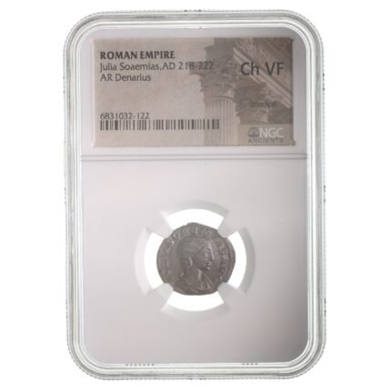 Julia Soaemias Denarius NGC Certified Slab(CH-VF)