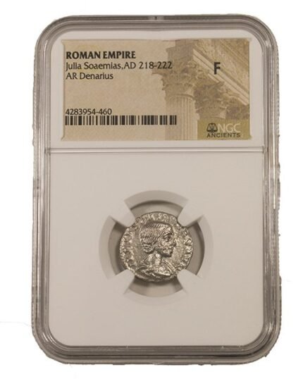 Julia Soaemias Denarius NGC Certified Slab(F)