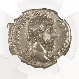 Lucius Verus Silver Denarius NGC Certified Slab(VF)