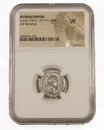 Lucius Verus Silver Denarius NGC Certified Slab(VF)