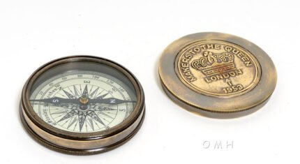 Makers to the Queen Compass w leather case — view 1