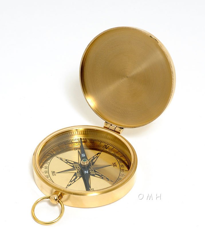 Lid Compass Brass — view 1 Lid Compass Brass — view 1