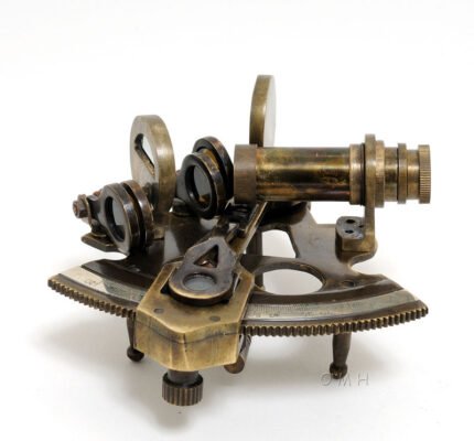 Nautical Sextant in leather case (Small) — view 1