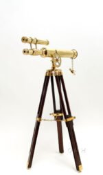 Brass Telescope with Stand- 18 Inch Nautical Decor — view 2