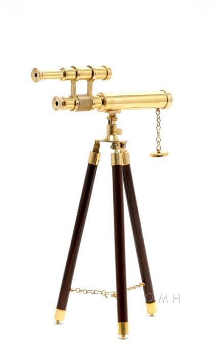 Brass Telescope with Stand-9 Inches Nautical Decor — view 1