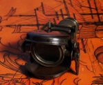 Folding Monocular in wood box — view 1