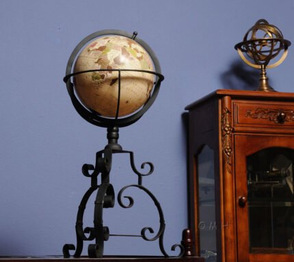 Globe on tristand — view 2