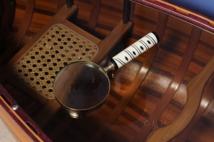 Magnifier in wood box- 4 inches — view 2