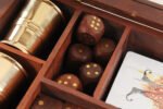 Wooden Game Set with Brass Goblet — view 4