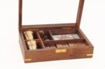 Wooden Game Set with Brass Goblet — view 1
