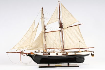 Harvey Painted Ship Model Captain Line