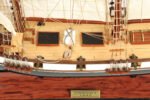 Harvey Painted Ship Model Captain Line